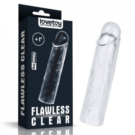 Насадка для увеличения пения Lovetoy Flawless Clear 15,5 * 3,5